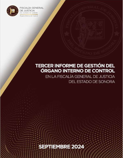 Tercer Informe de Gestión del Órgano Interno de Control del Tribunal Estatal Electoral de Sonora